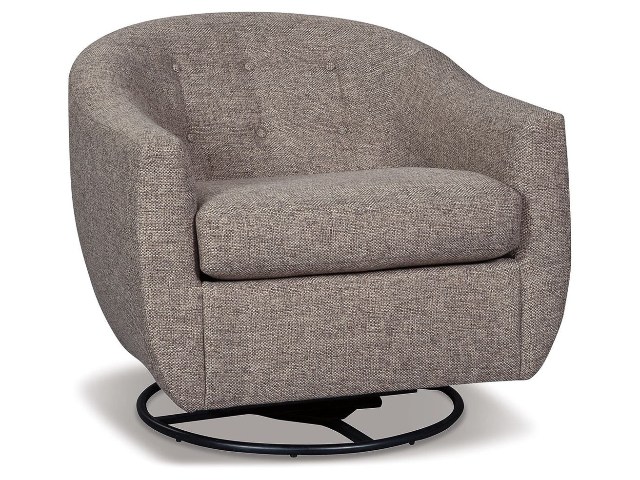 Upshur - Swivel Glider Accent Chair - Taupe