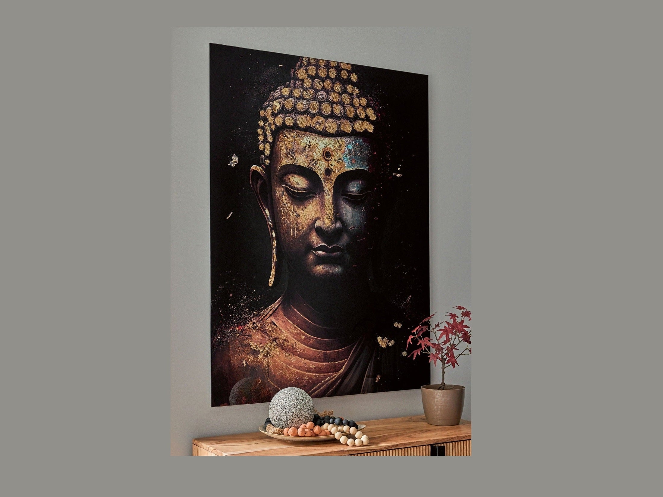 Caymoore - Wall Art - Black / Gold Finish