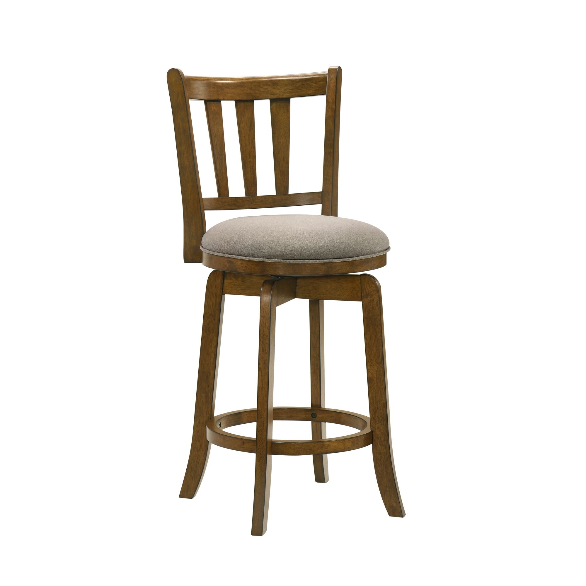 Wren - Modern Farmhouse Swivel Wood Counter Height Kitchen Bar Stool