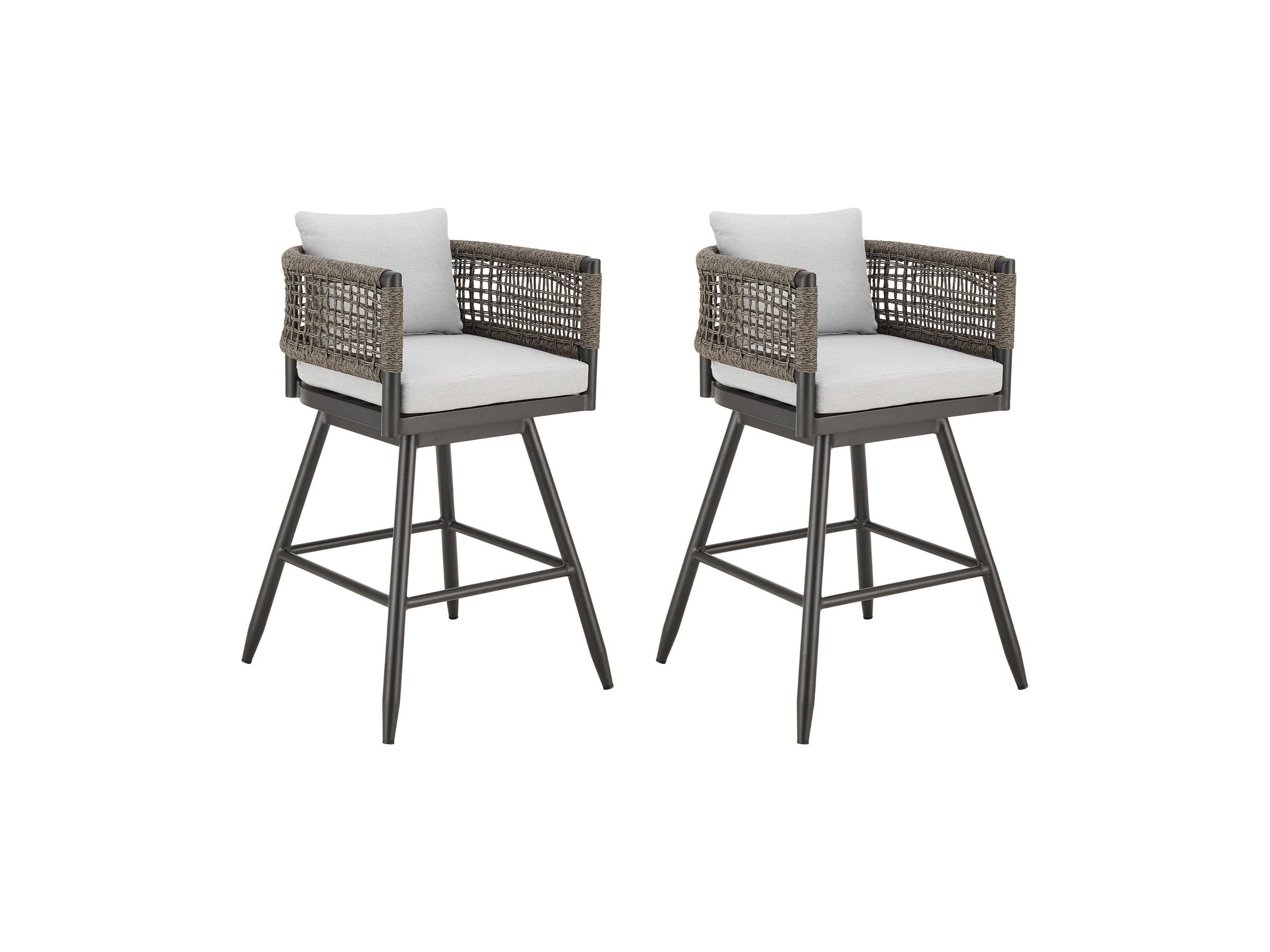 Alegria - Outdoor Patio Swivel Counter Stool Set