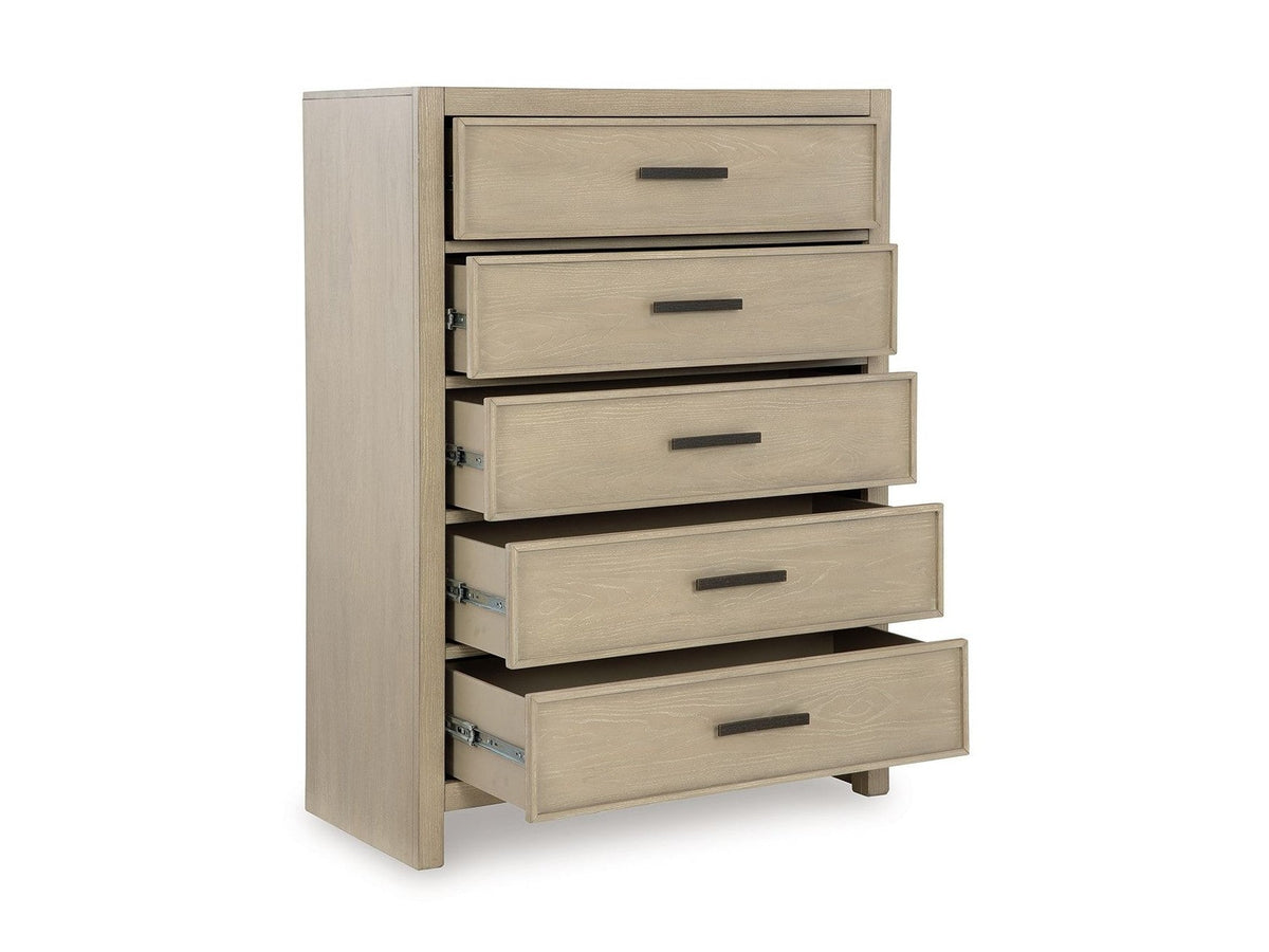 Calmoro - Five Drawer Chest - Gray
