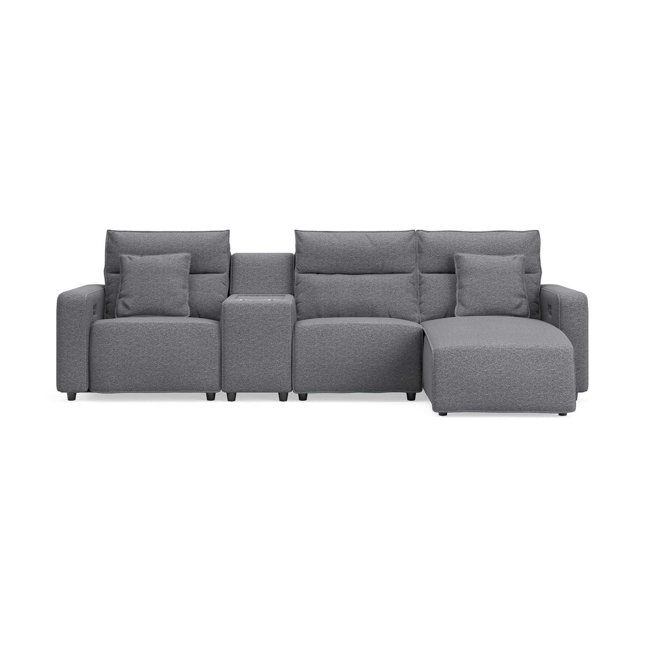 Modmax II - Reclining Sectional - Salt And Pepper