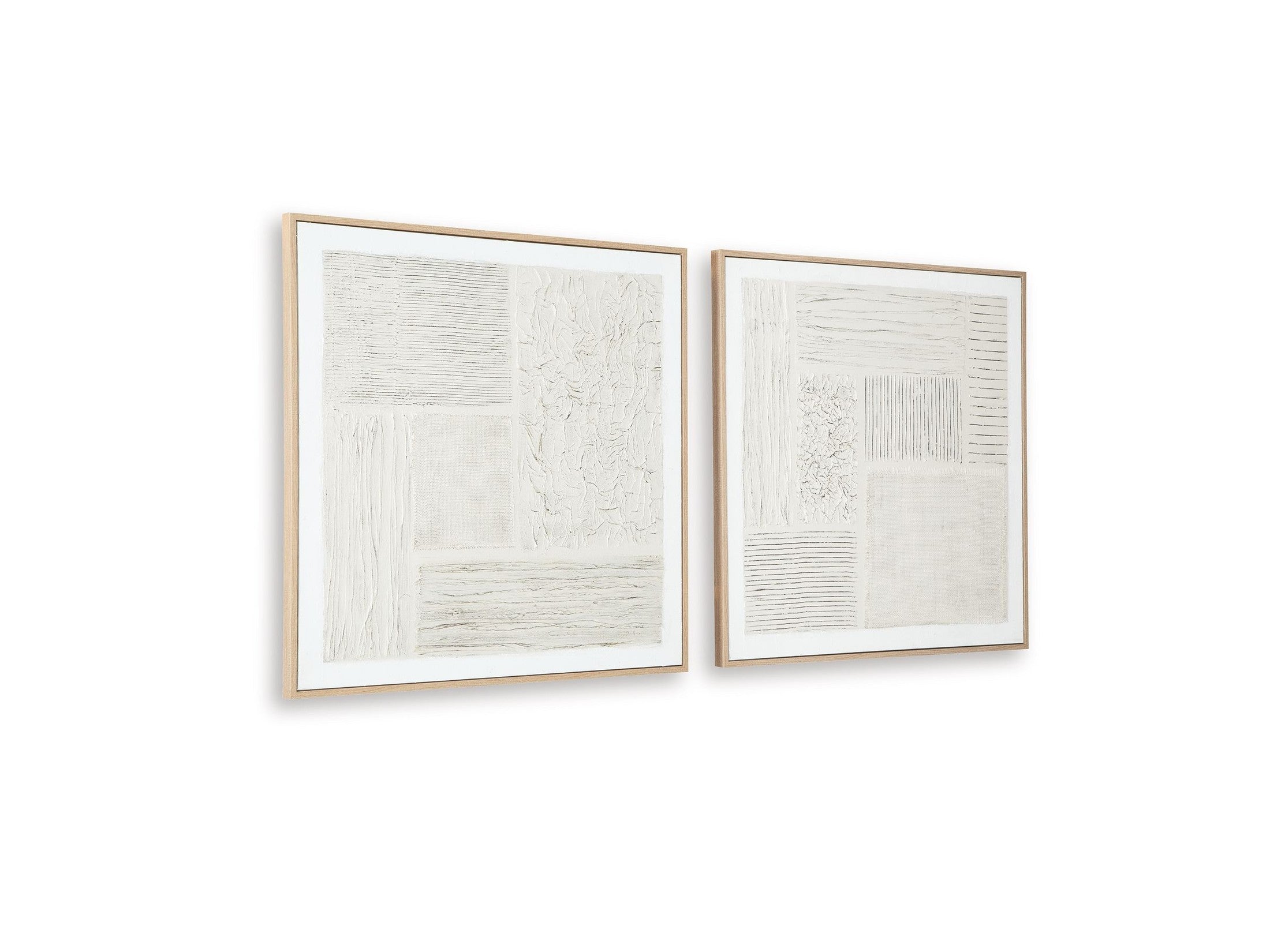Andorfield - Wall Art Set (Set of 2) - Beige / Black / White