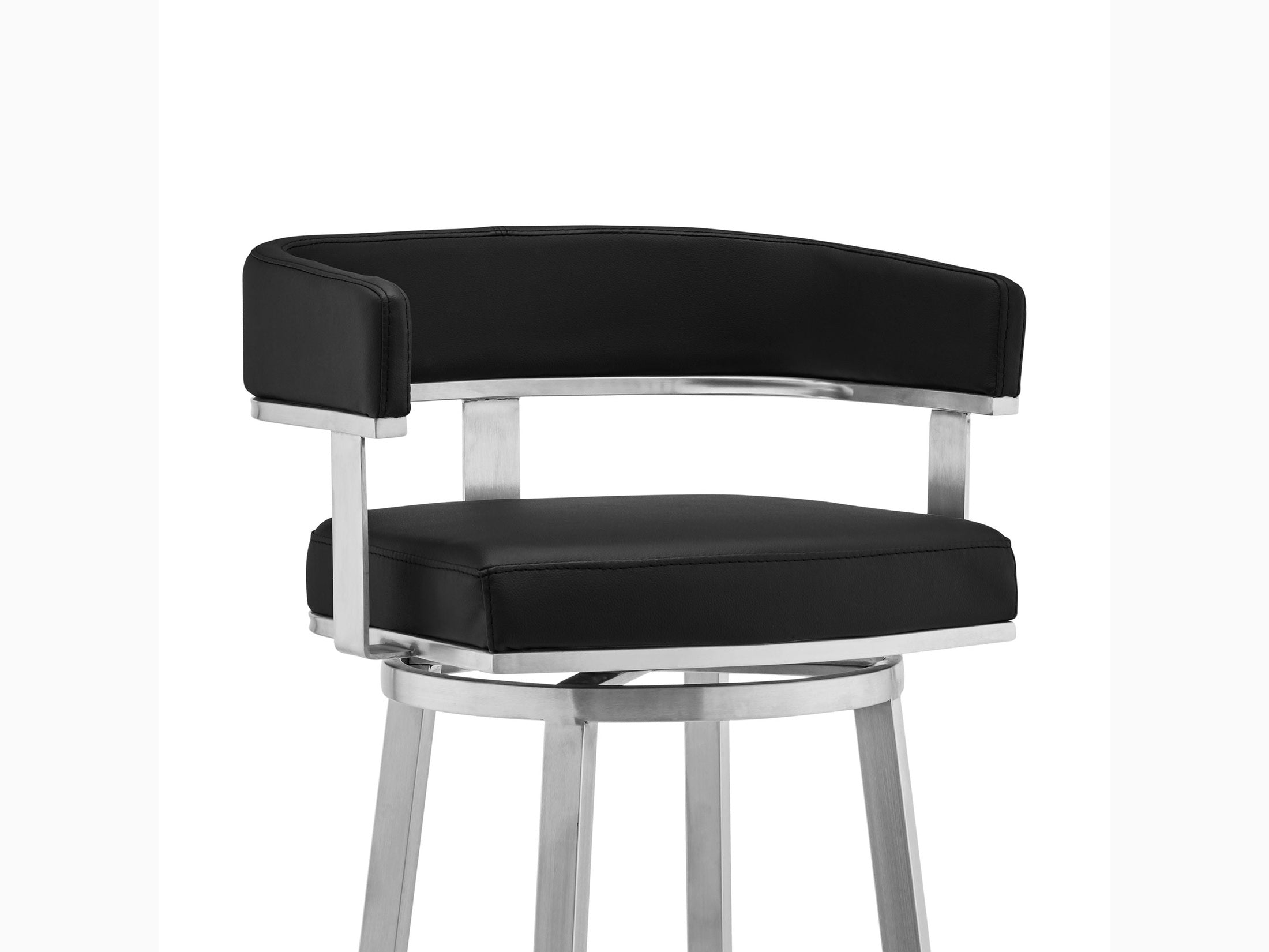 Lorin - Stainless Steel Swivel Bar Stool