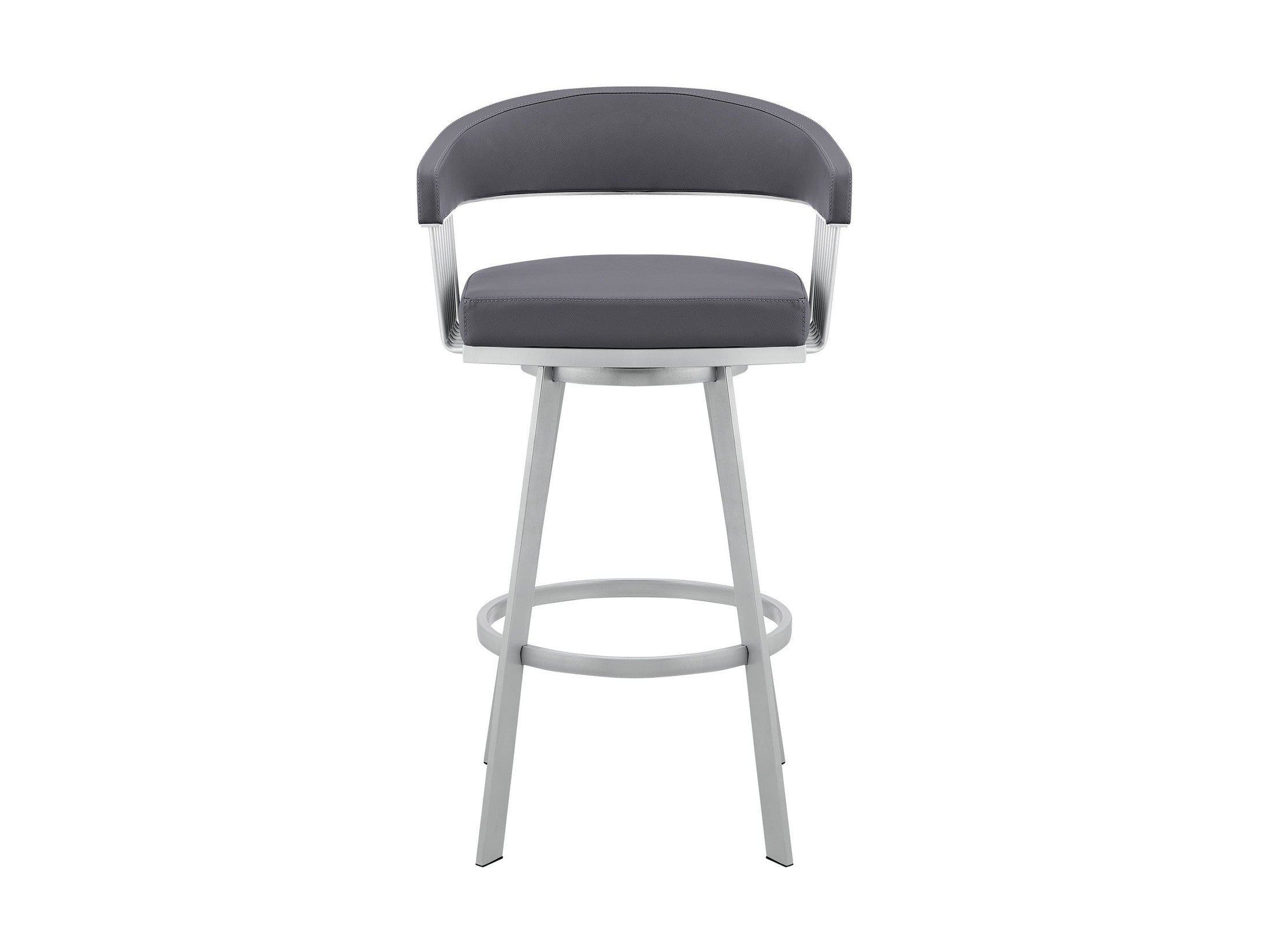 Bronson - Faux Leather Metal Bar Stool