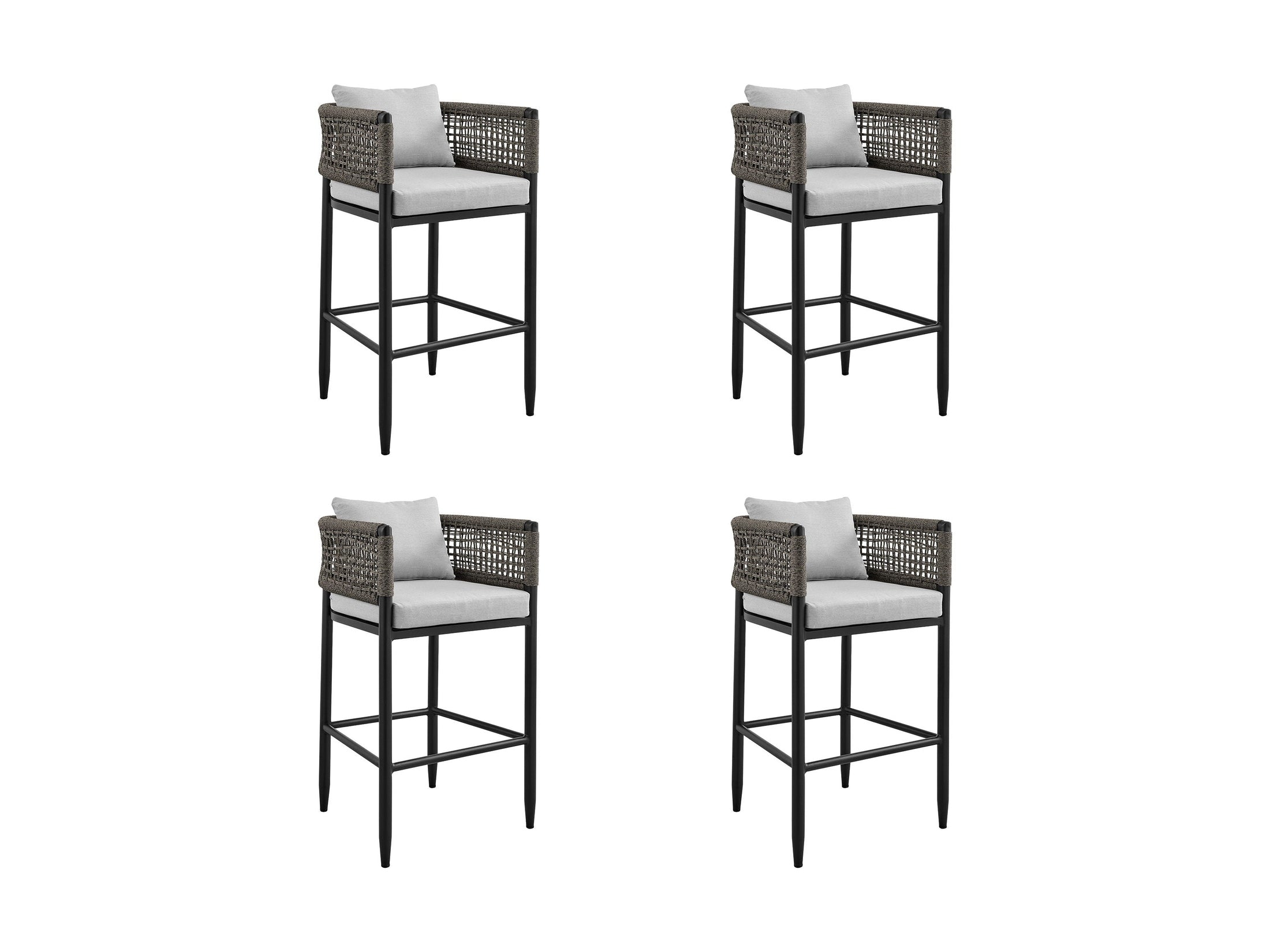 Alegria - Outdoor Patio Counter Height Bar Stool Set of 2