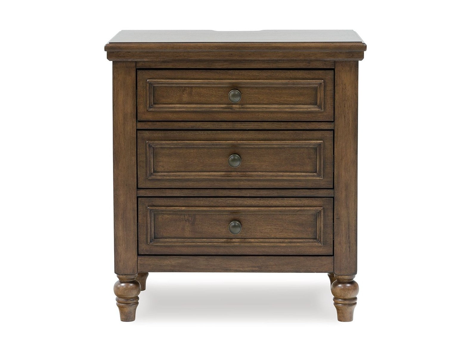 Sturlayne - Three Drawer Night Stand - Brown