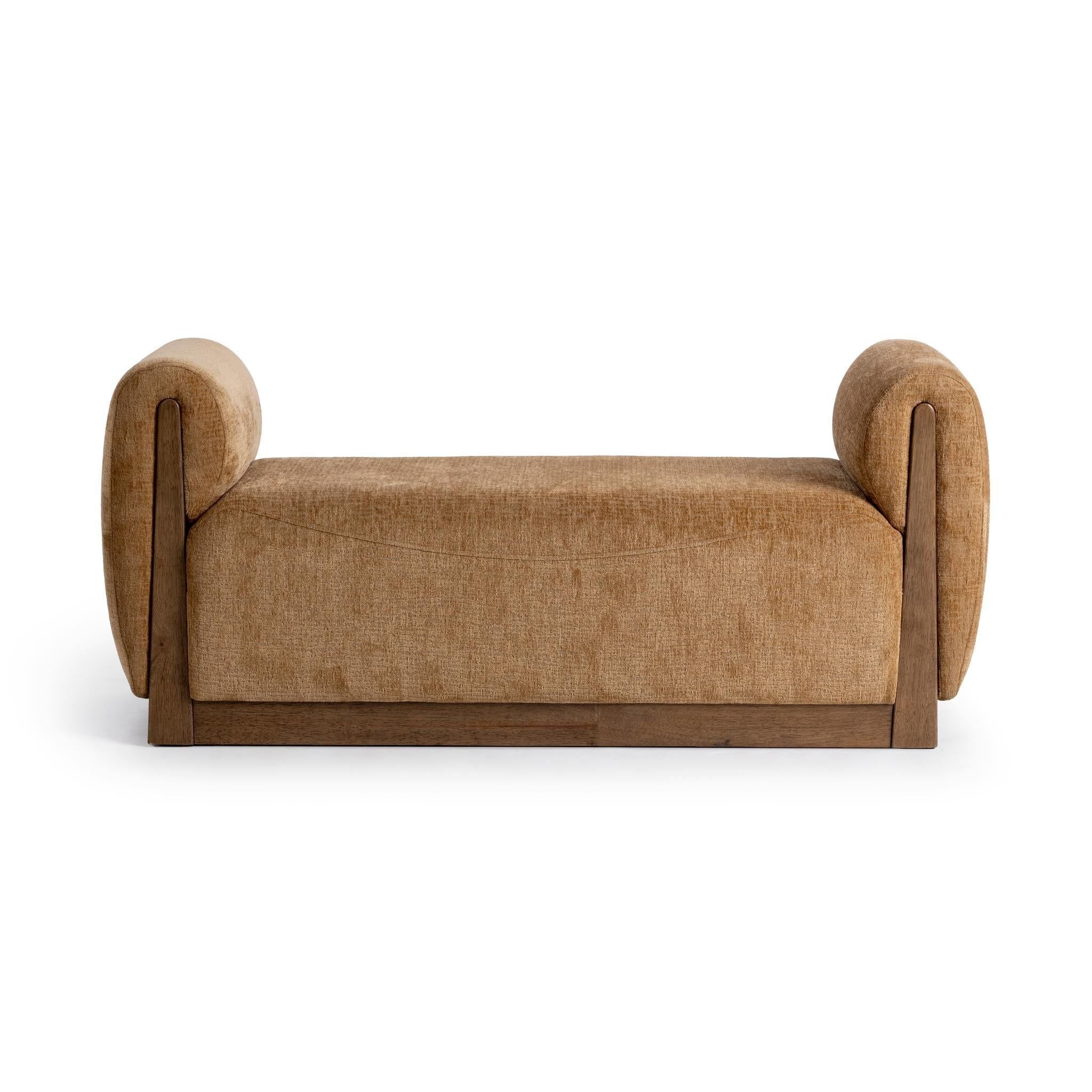Soraya - Accent Bench - Spiced Amber