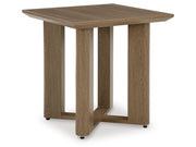 Serene Bay - Square End Table - Dark Brown