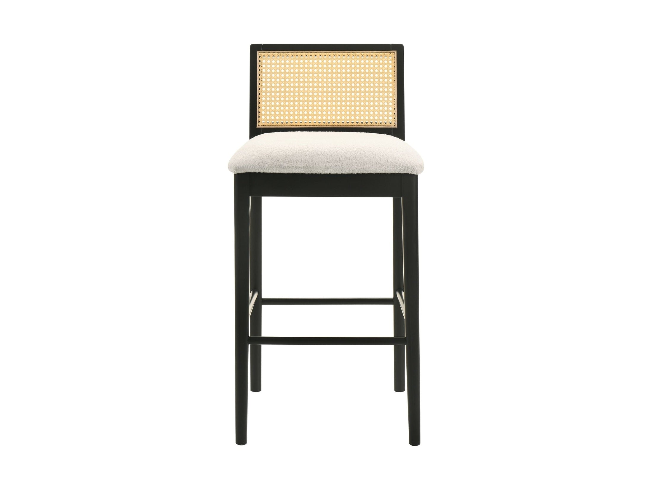 Tobias - Coastal Modern Wood Bar Height Kitchen Bar Stool