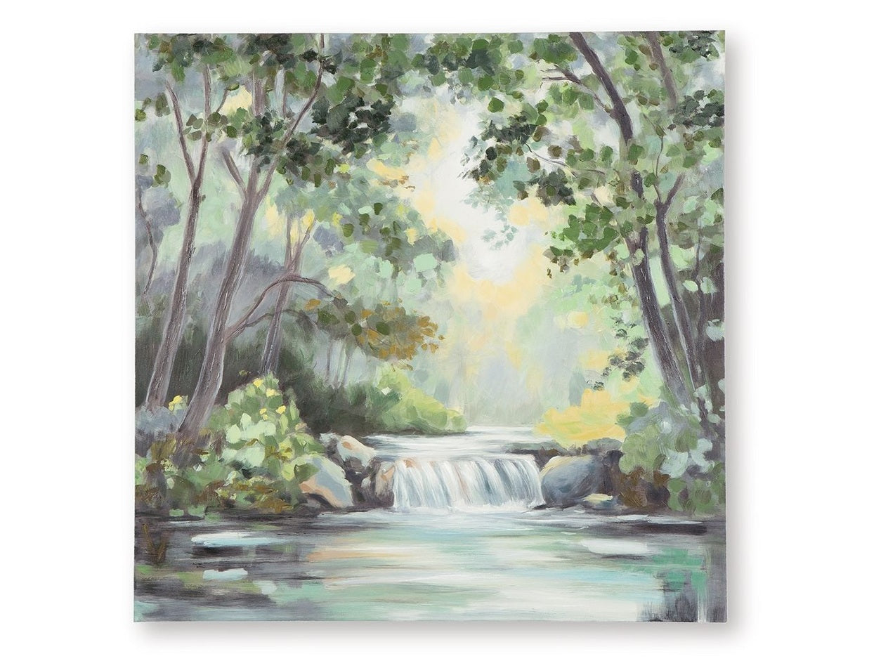 Evermaddick - Wall Art - Green / Gray / White
