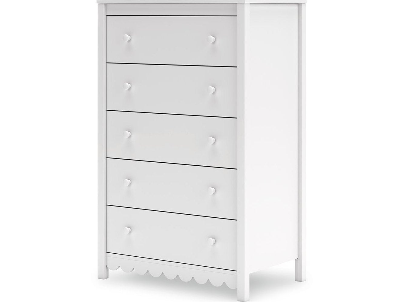 Hallityn - Five Drawer Chest - White