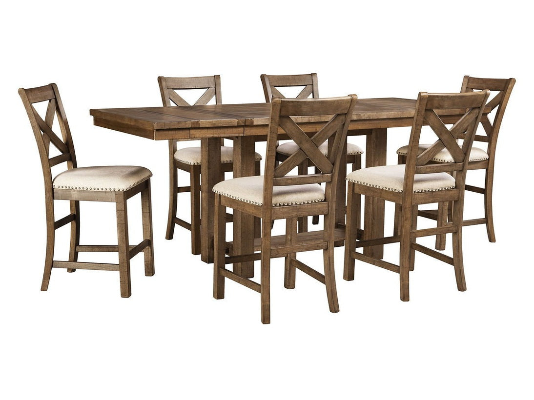 Moriville - Rectangular Dining Table Set - Counter Height