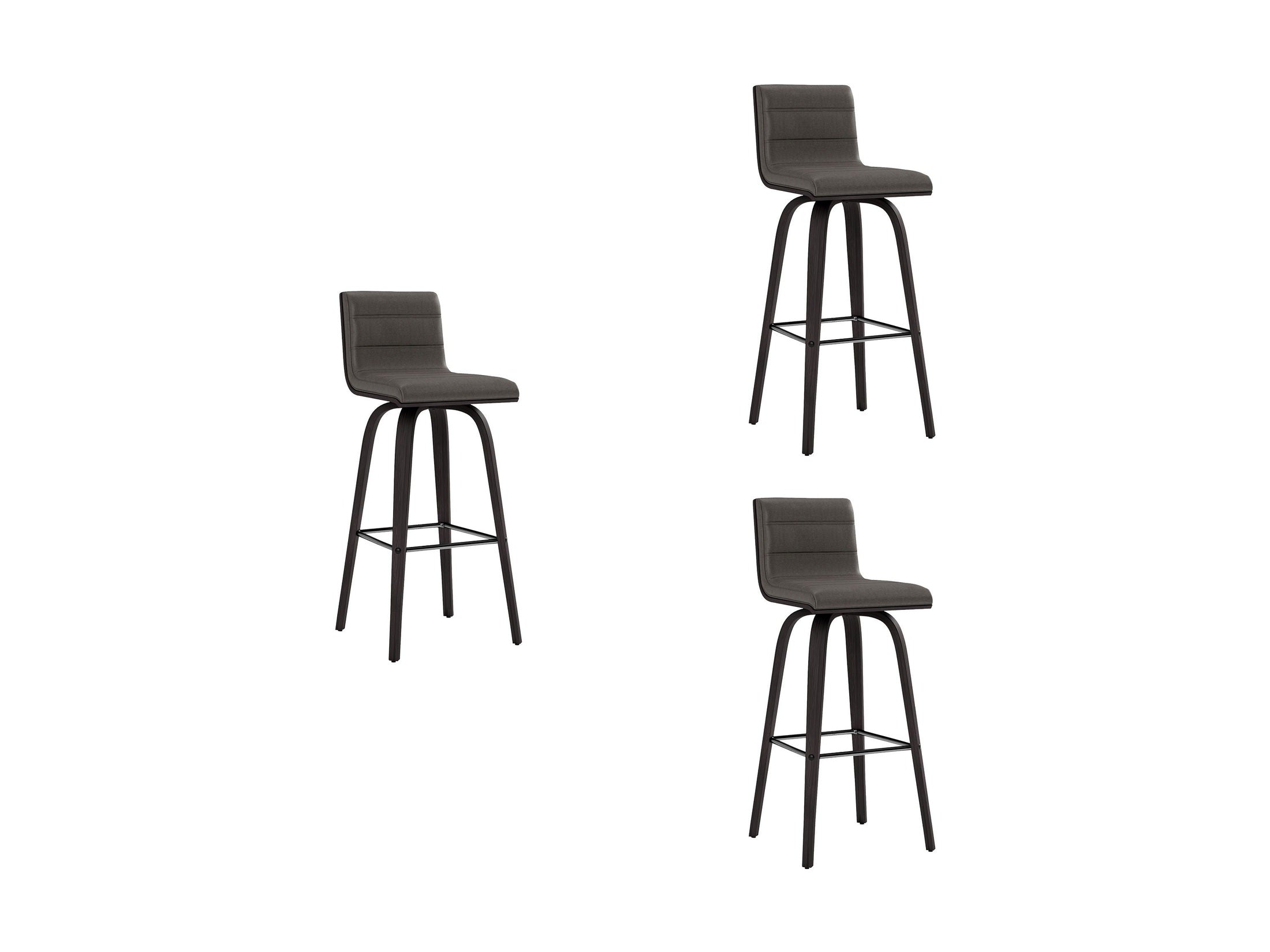Vienna - 30" Swivel Bar Stool - Black Wood
