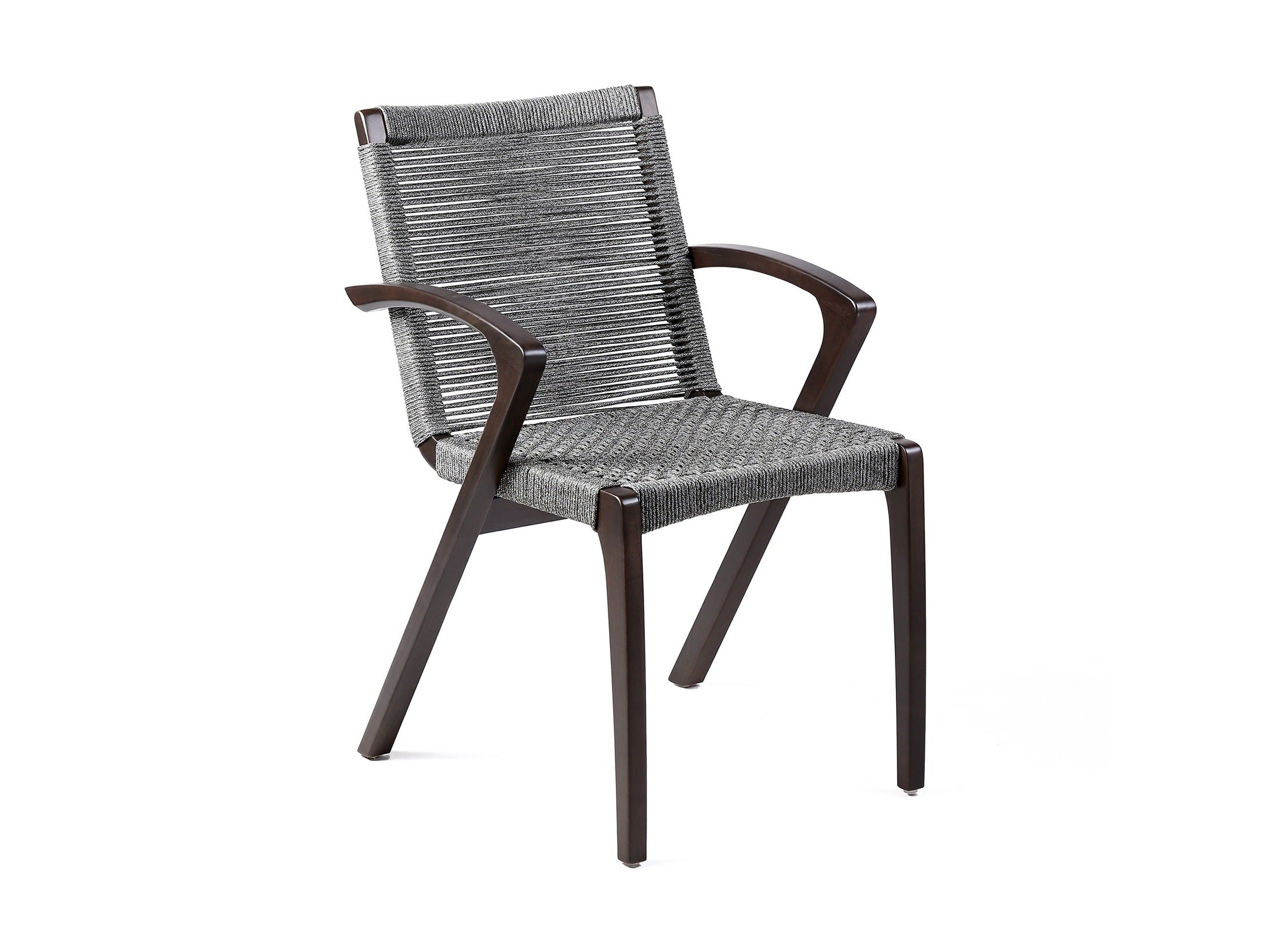Nabila - Outdoor Wood And Rope Dining Chairs (Set of 2)