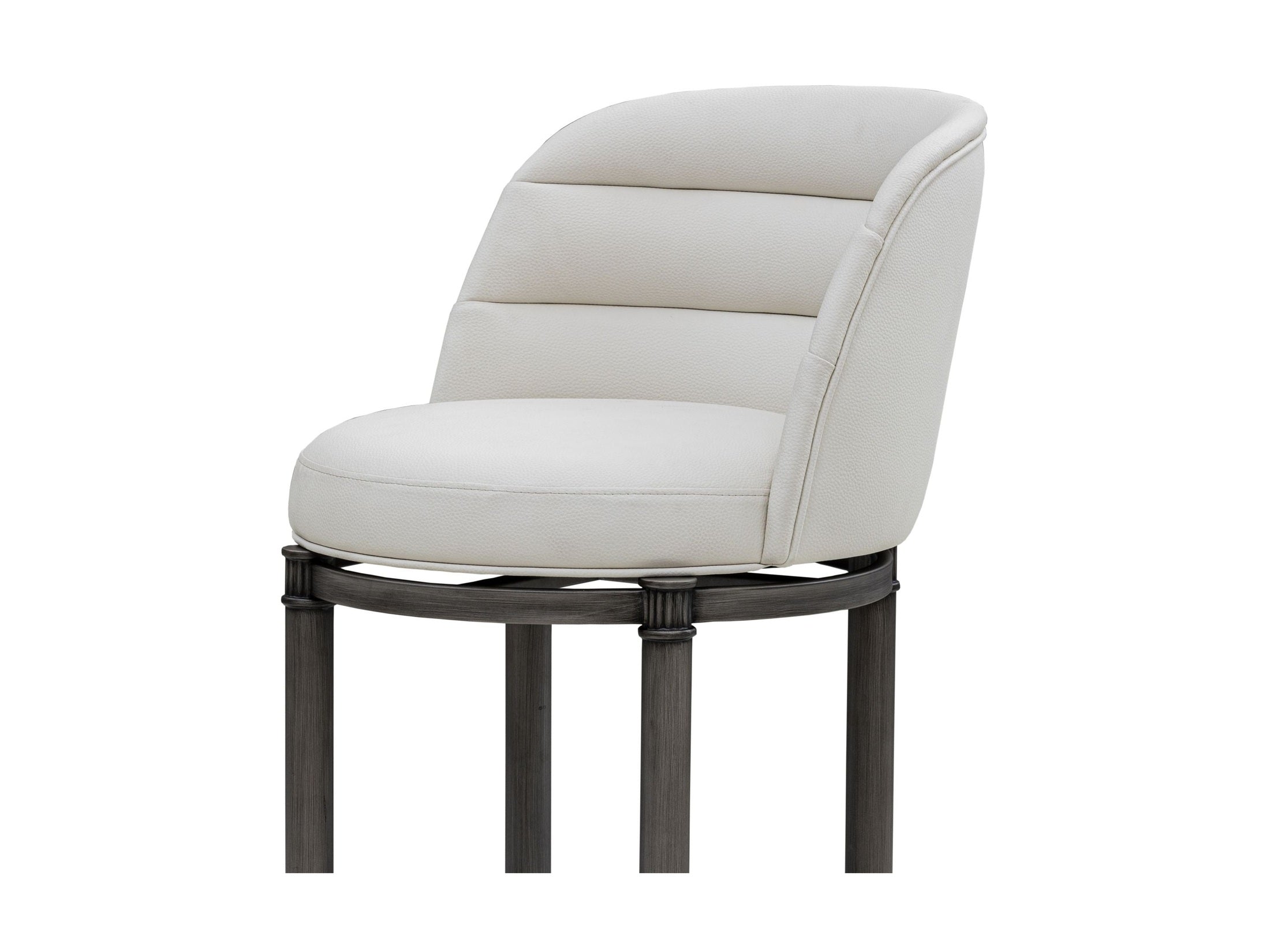 Eunice - Faux Leather Upholstered Swivel Counter Height Barstool