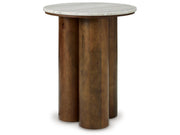 Henfield - Accent Table - Beige / Brown