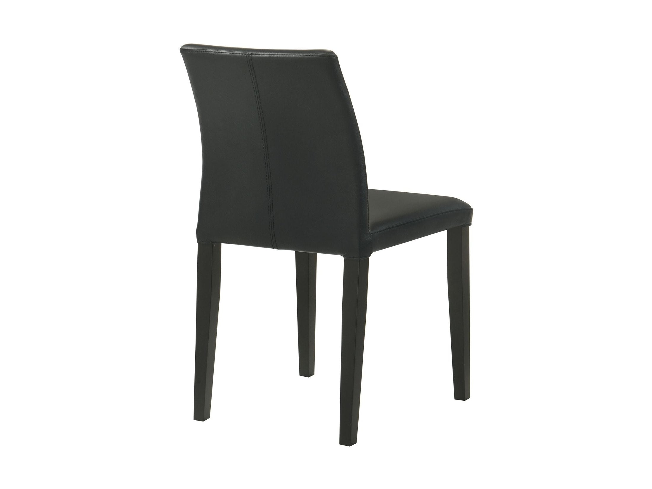 Elyza - Full Back Top Grain Leather Upholstered Wood Dining Chairs (Set of 2)