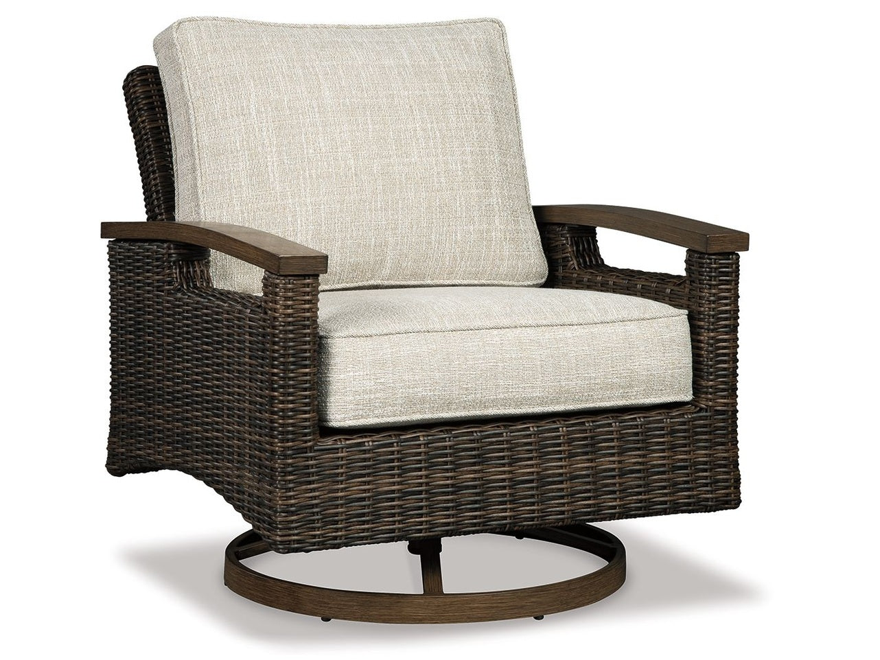 Paradise Trail - Swivel Lounge Chair (Set of 2) - Medium Brown