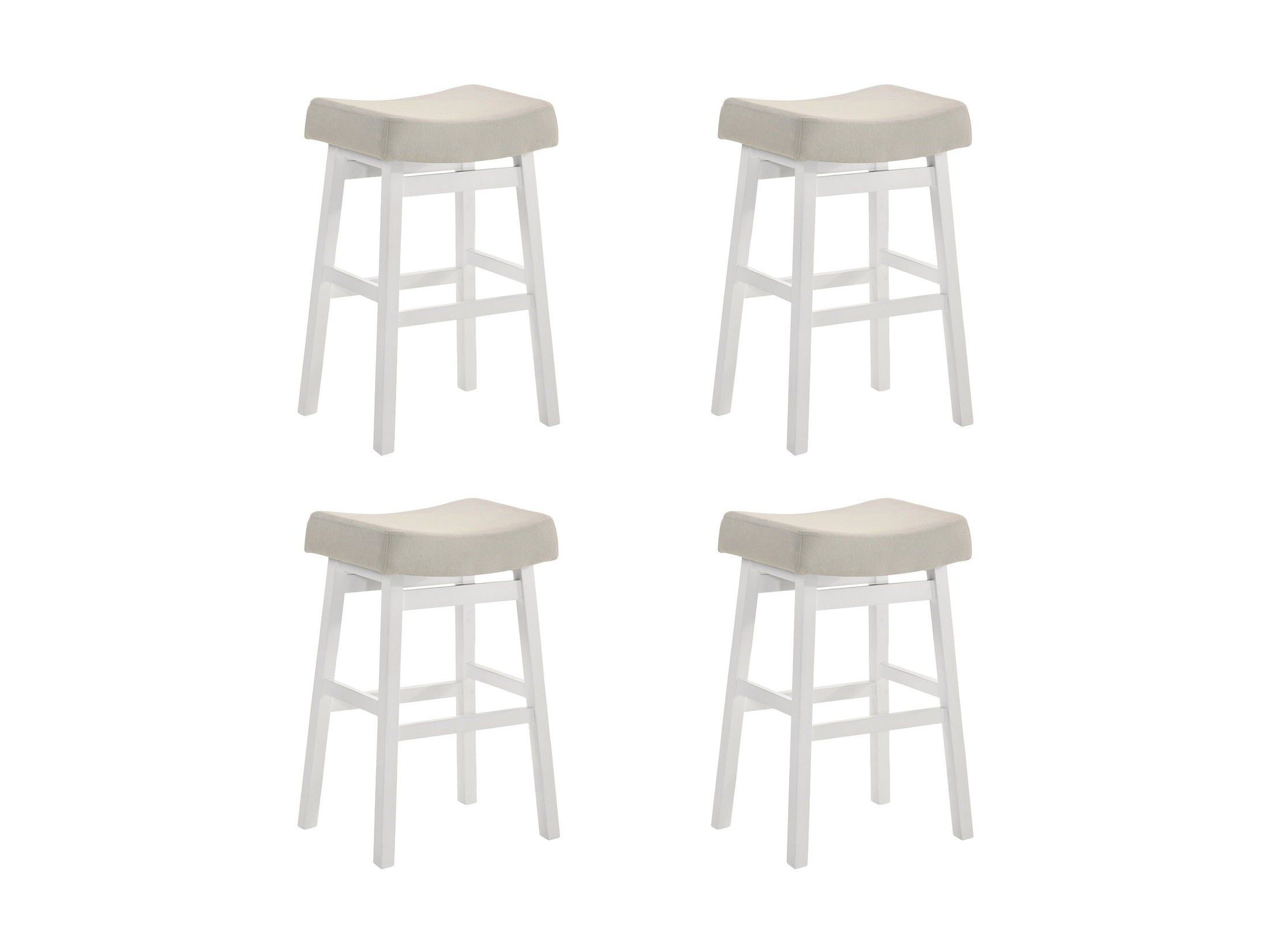 Lenon - Modern Farmhouse Wood Bar Height Kitchen Bar Stool