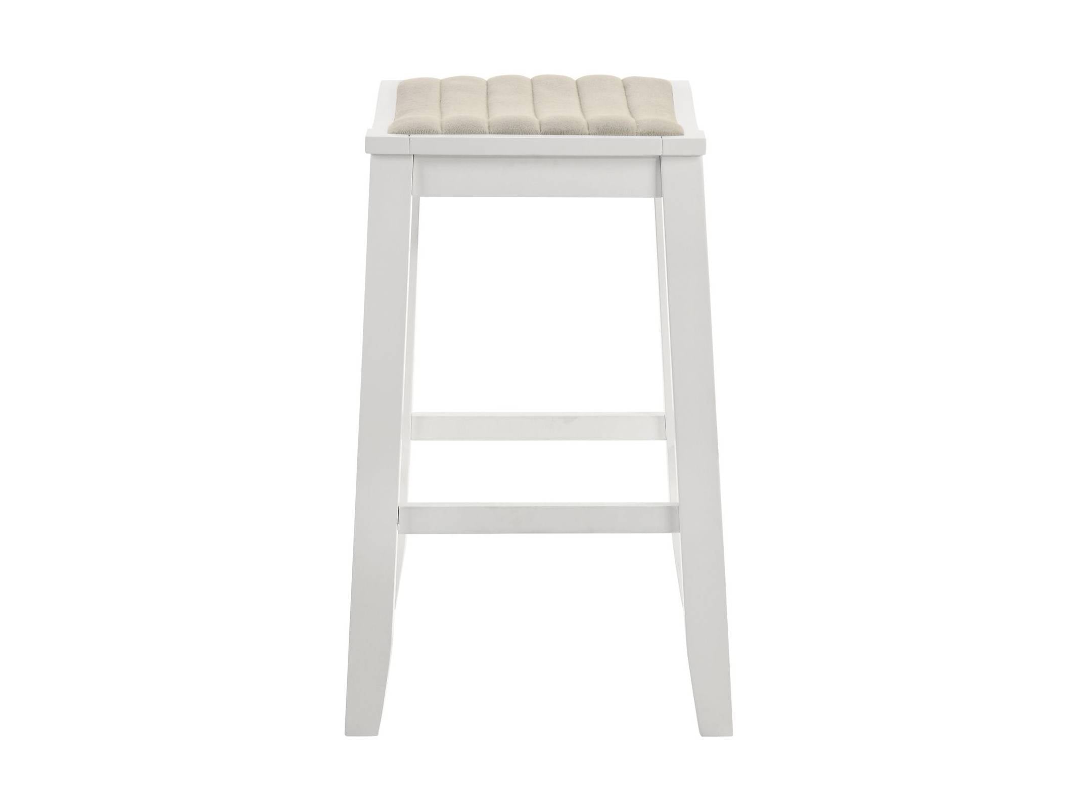 Iyani - Coastal Modern Wood Counter Height Kitchen Bar Stool