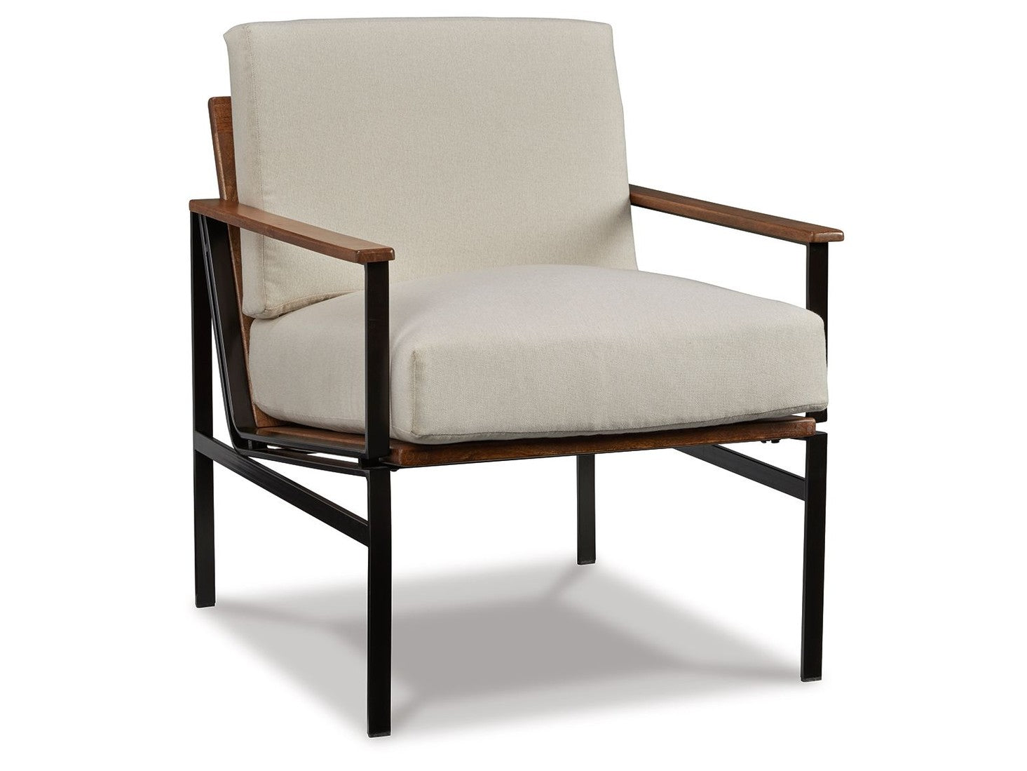 Tilden - Accent Chair - Ivory / Brown