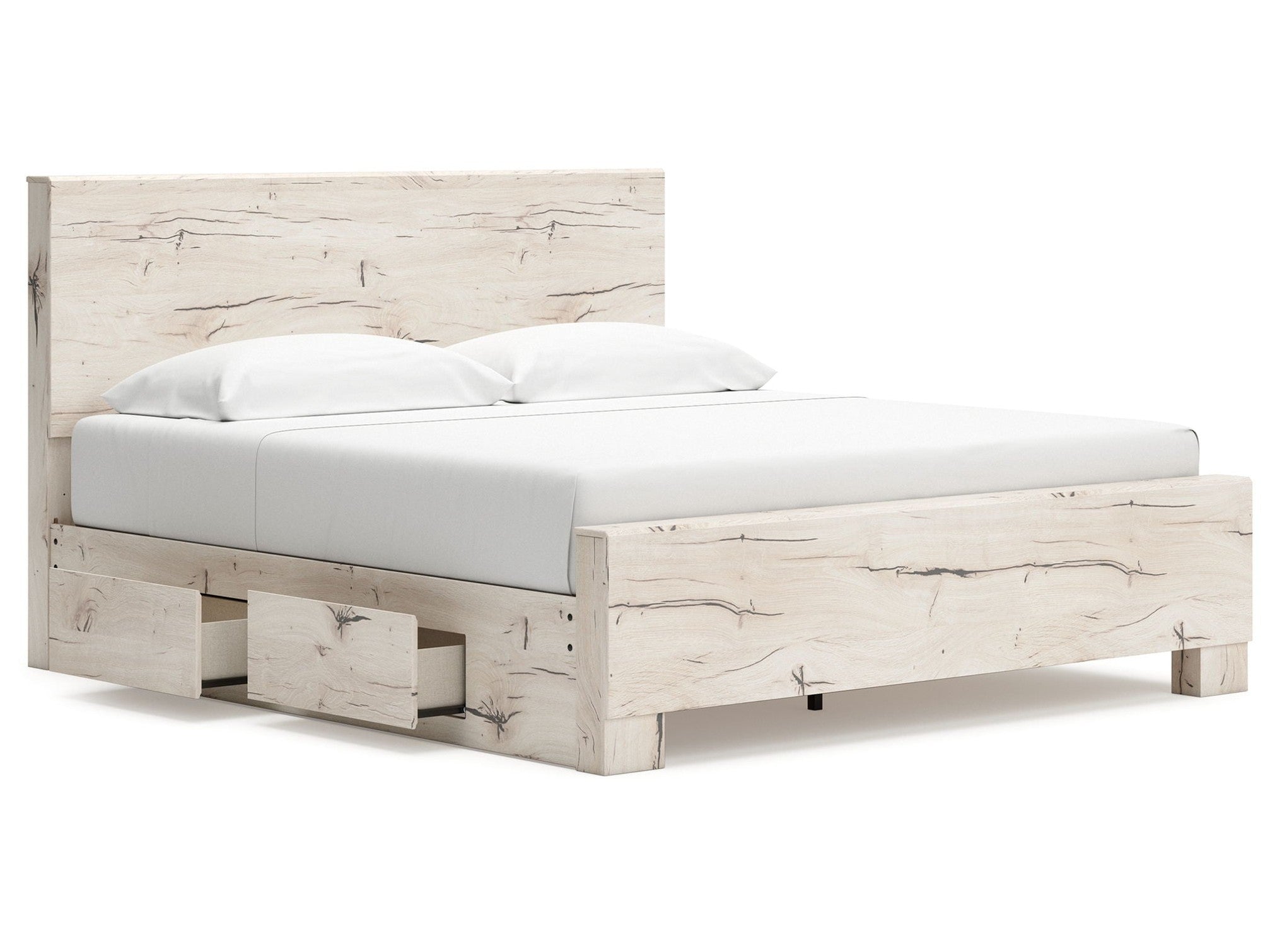 Lawroy - Panel Bed With Storage