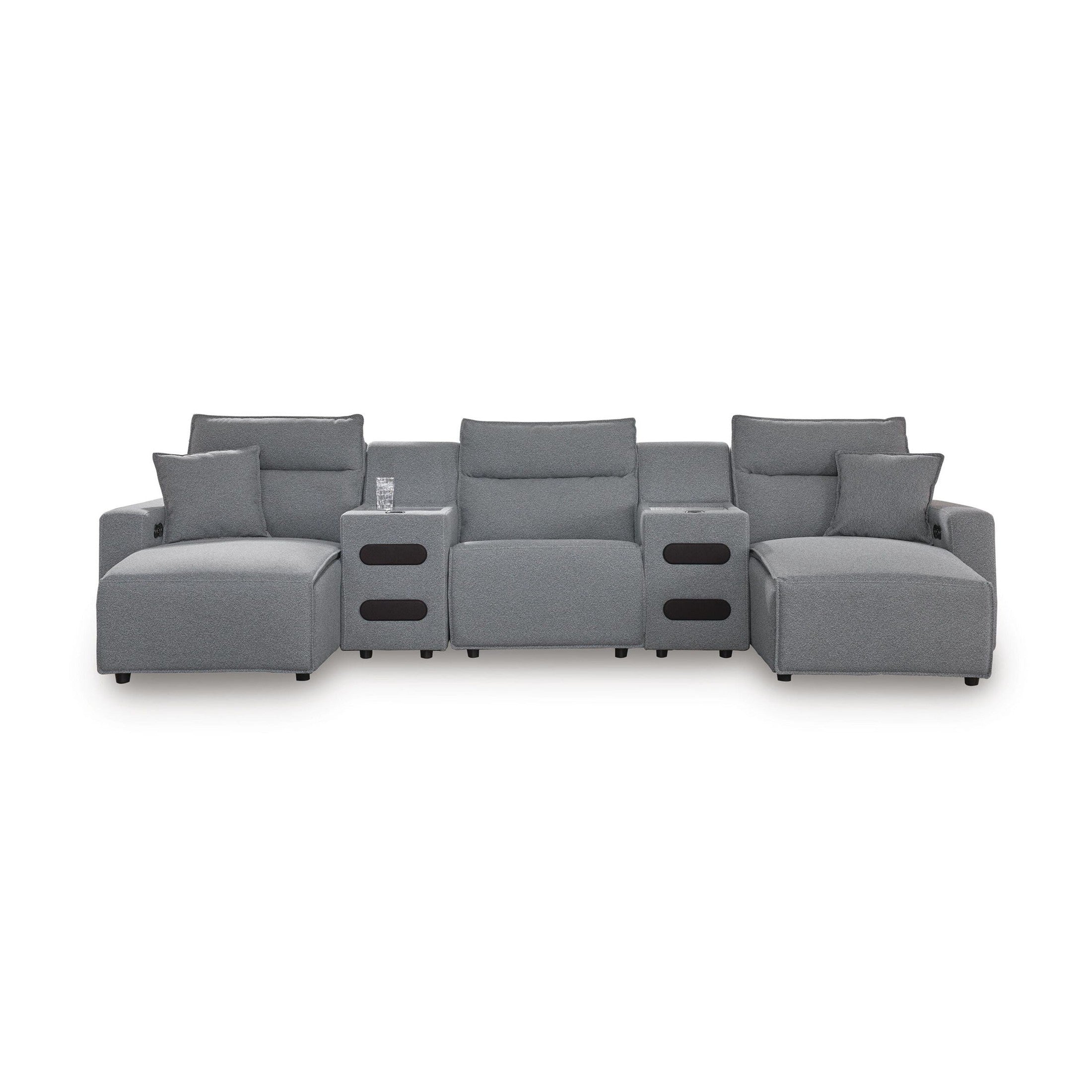 Modmax II - Reclining Sectional - Salt And Pepper
