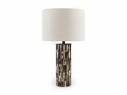 Ellford - Poly Table Lamp - Black / Brown / Cream