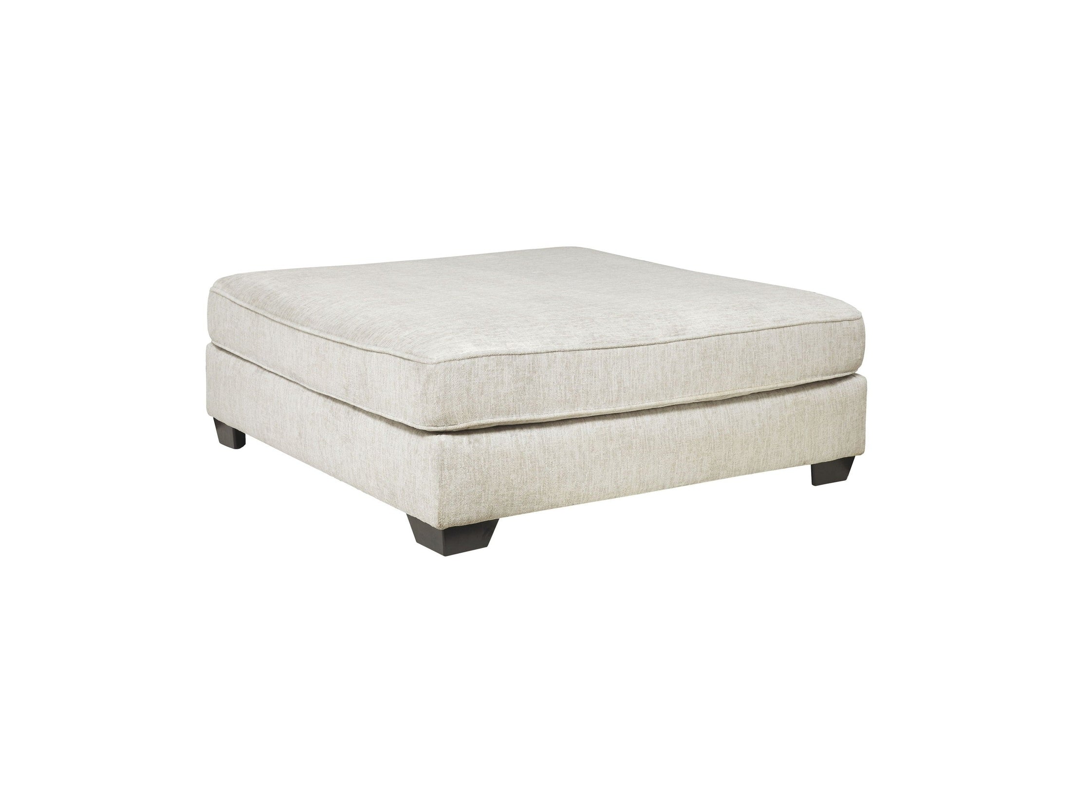 Rawcliffe - Oversized Accent Ottoman - Parchment