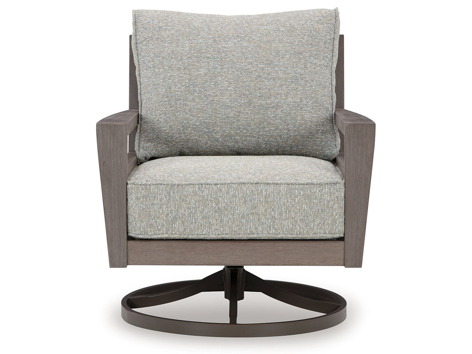 Hillside Barn - Swivel Lounge W/ Cushion - Gray / Brown