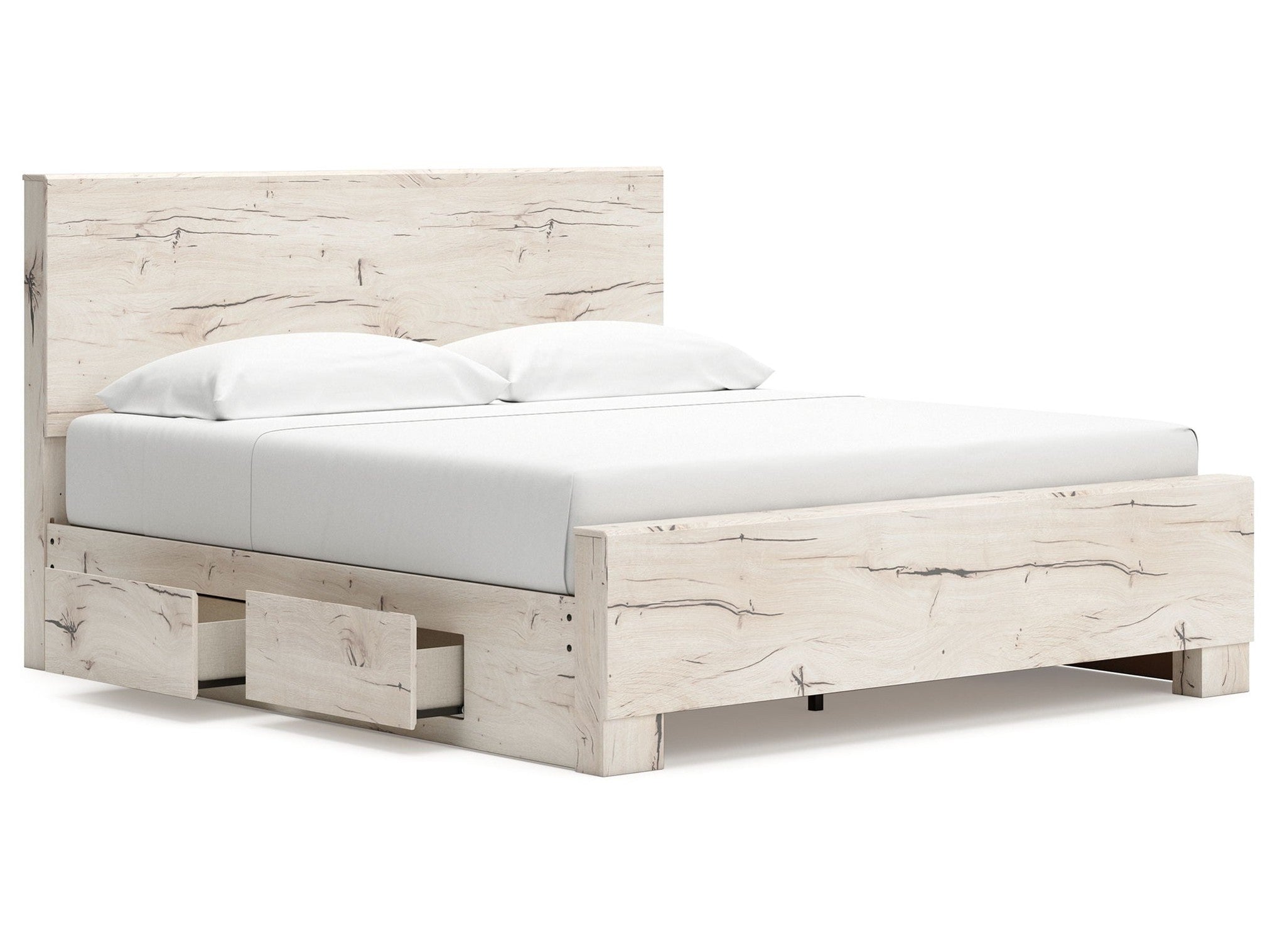 Lawroy - Panel Bed With Storage