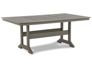 Visola - RECT Dining Table w/Umb OPT - Gray