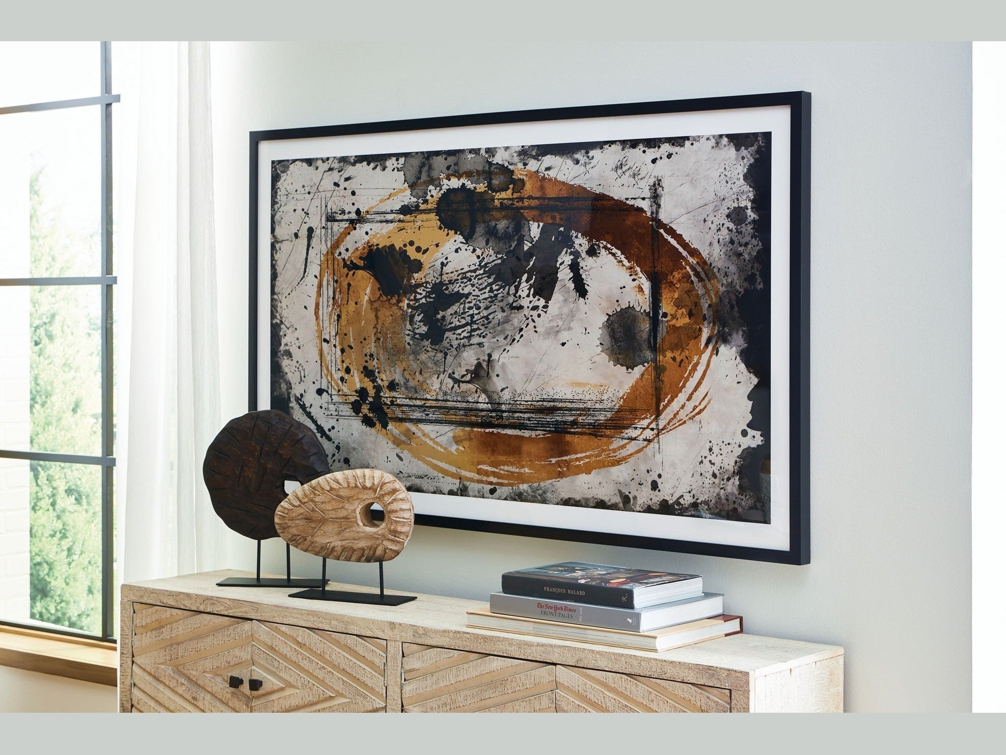 Clefting - Wall Art - Black / Caramel / Tan