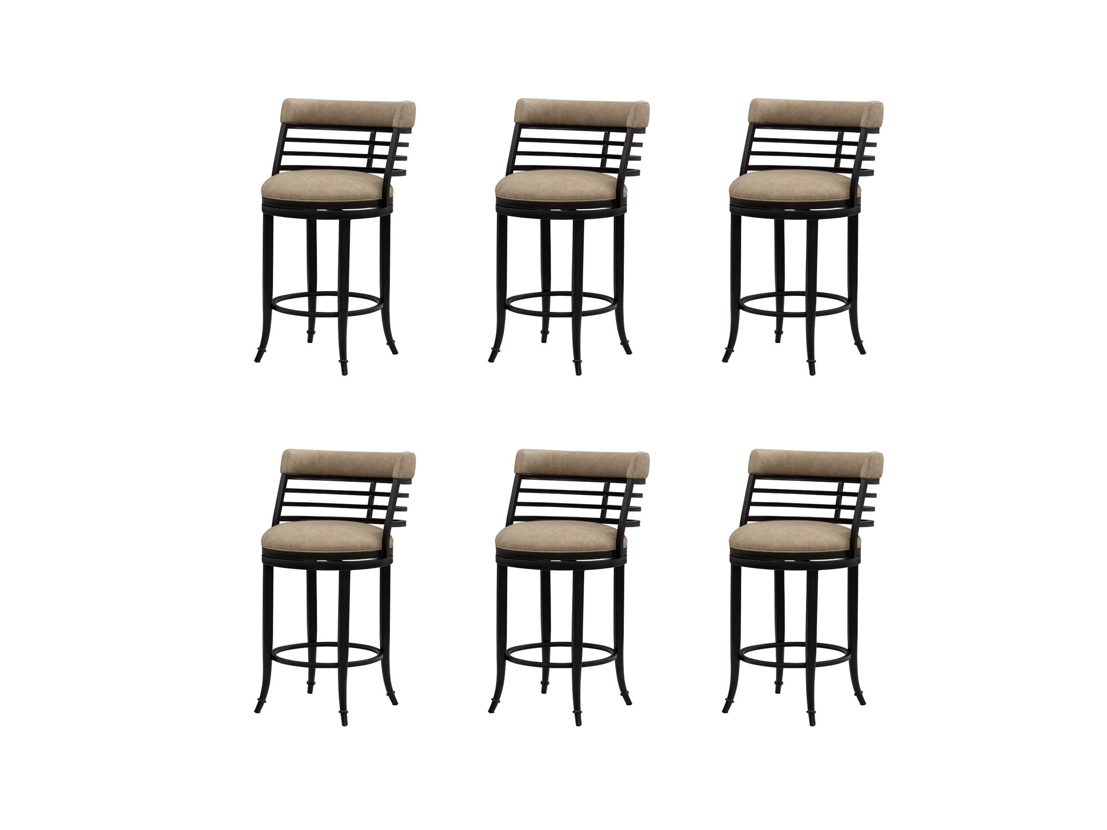 Telia - Upholstered Swivel Counter Height Barstool