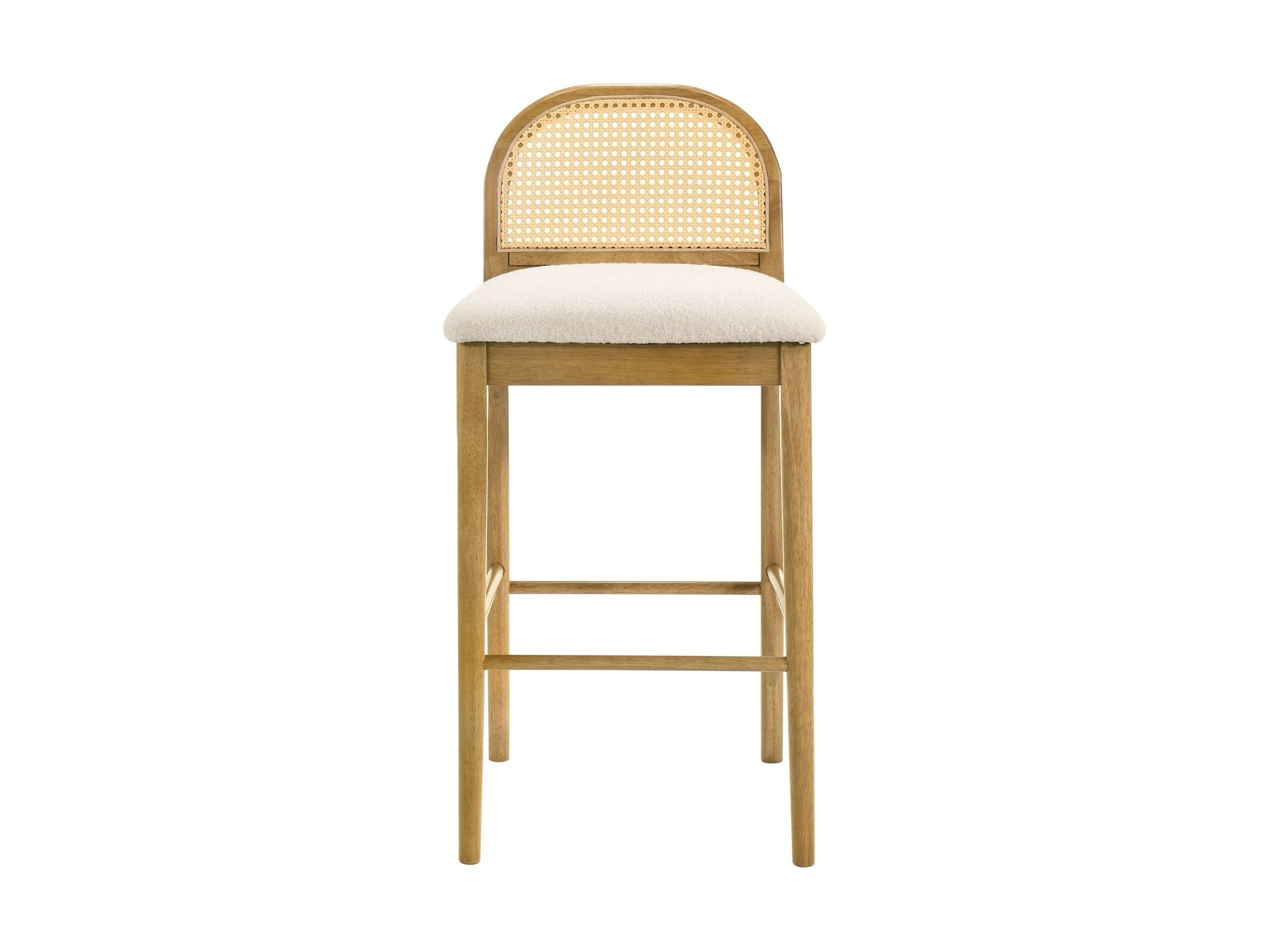Lucio - Modern Farmhouse Wood Bar Height Kitchen Bar Stool