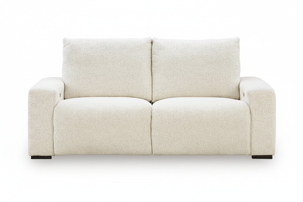 Beige sofa on a white background