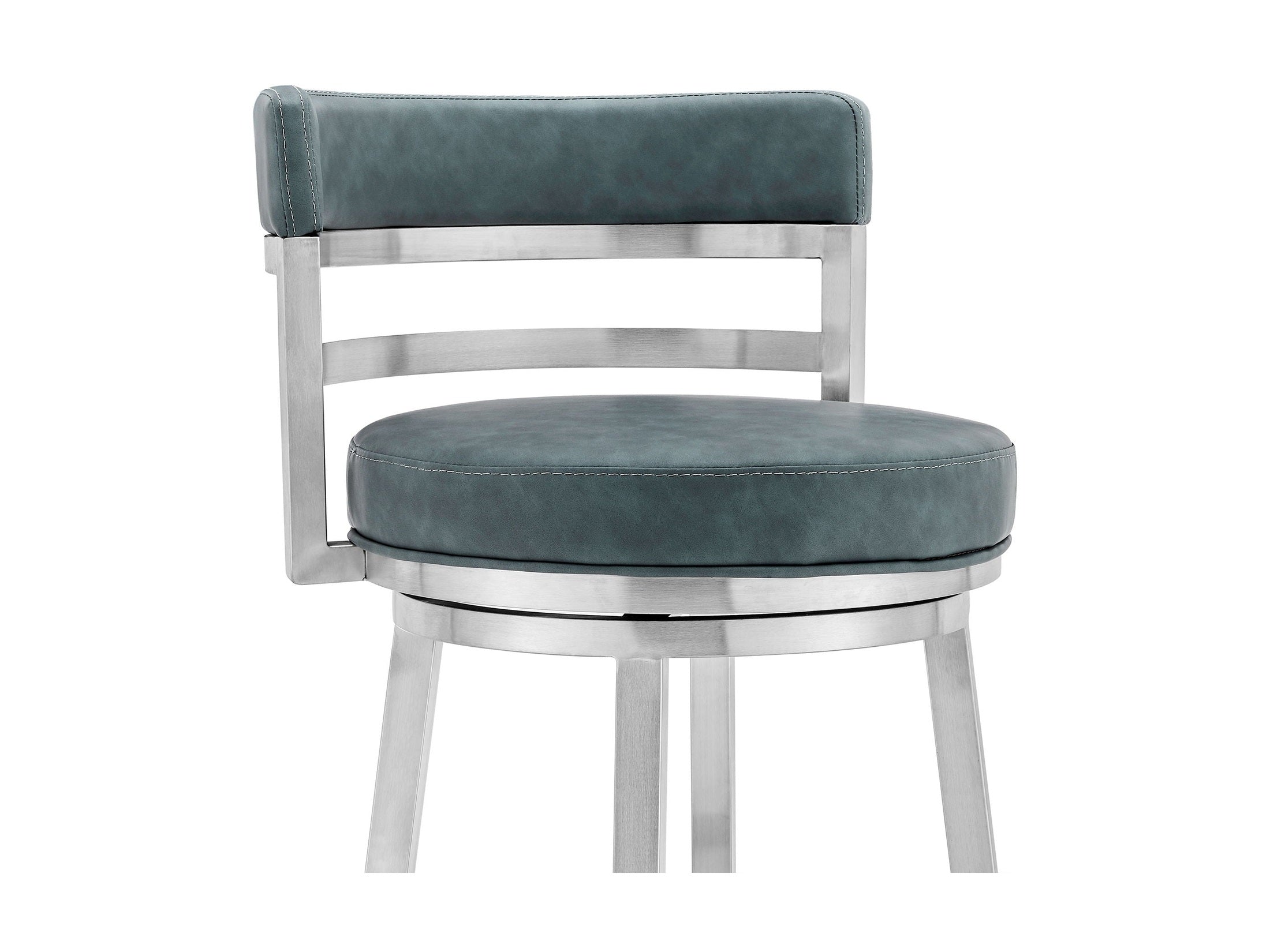 Madrid - Swivel Stainless Steel Bar Stool