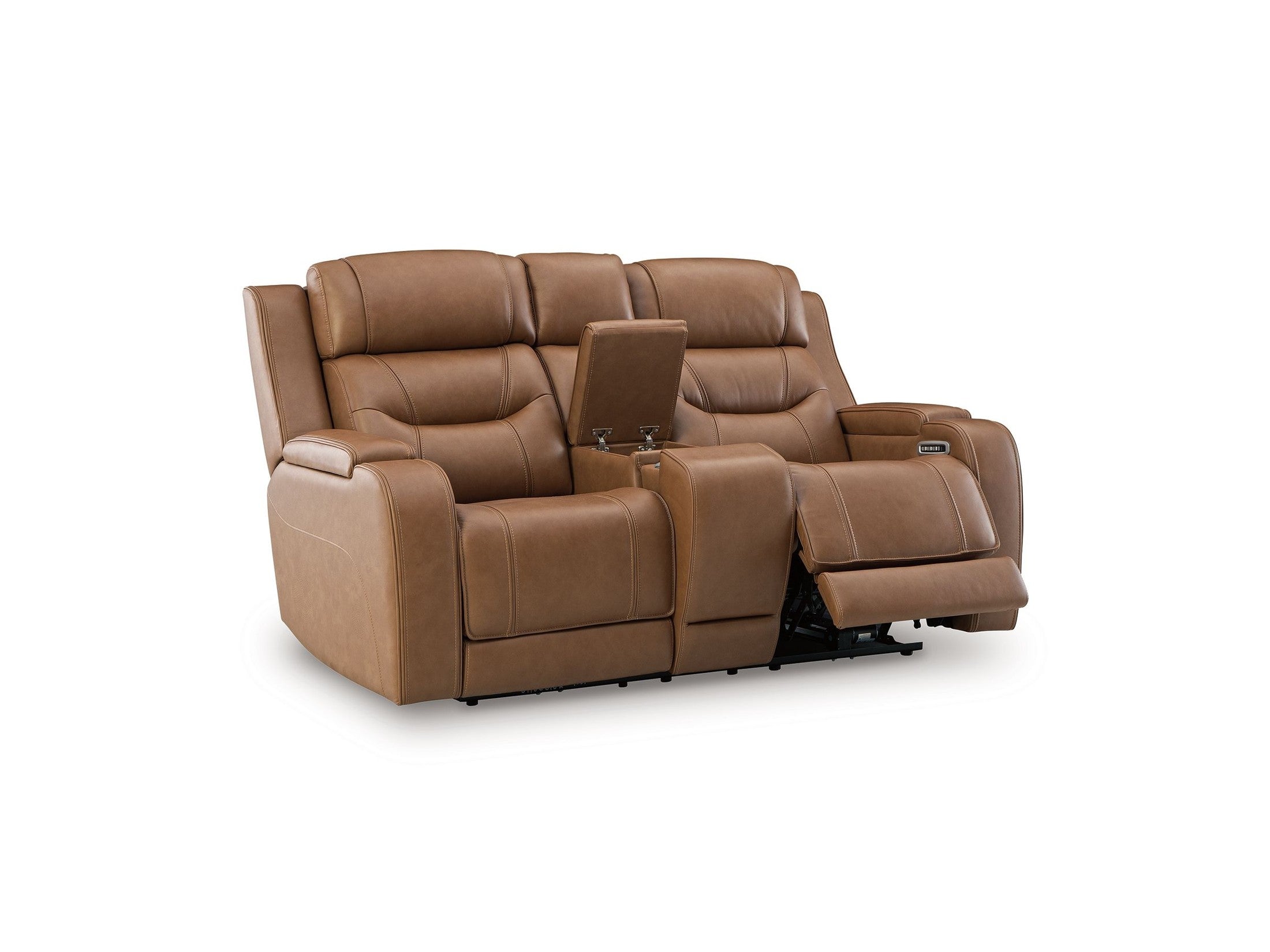 Knightington - Power Reclining Loveseat With Audio Seating