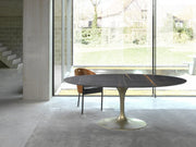 Stone International Flute Oval Dining Table