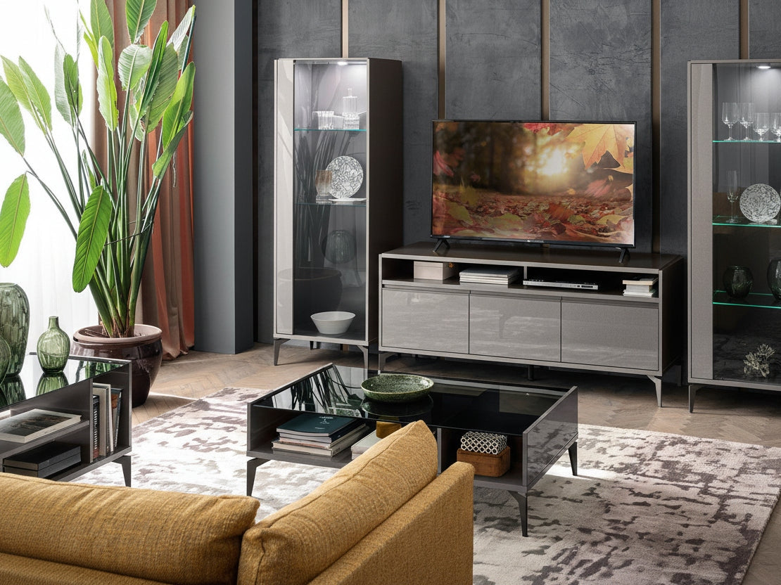 Graphite 1-Door Curio, Left