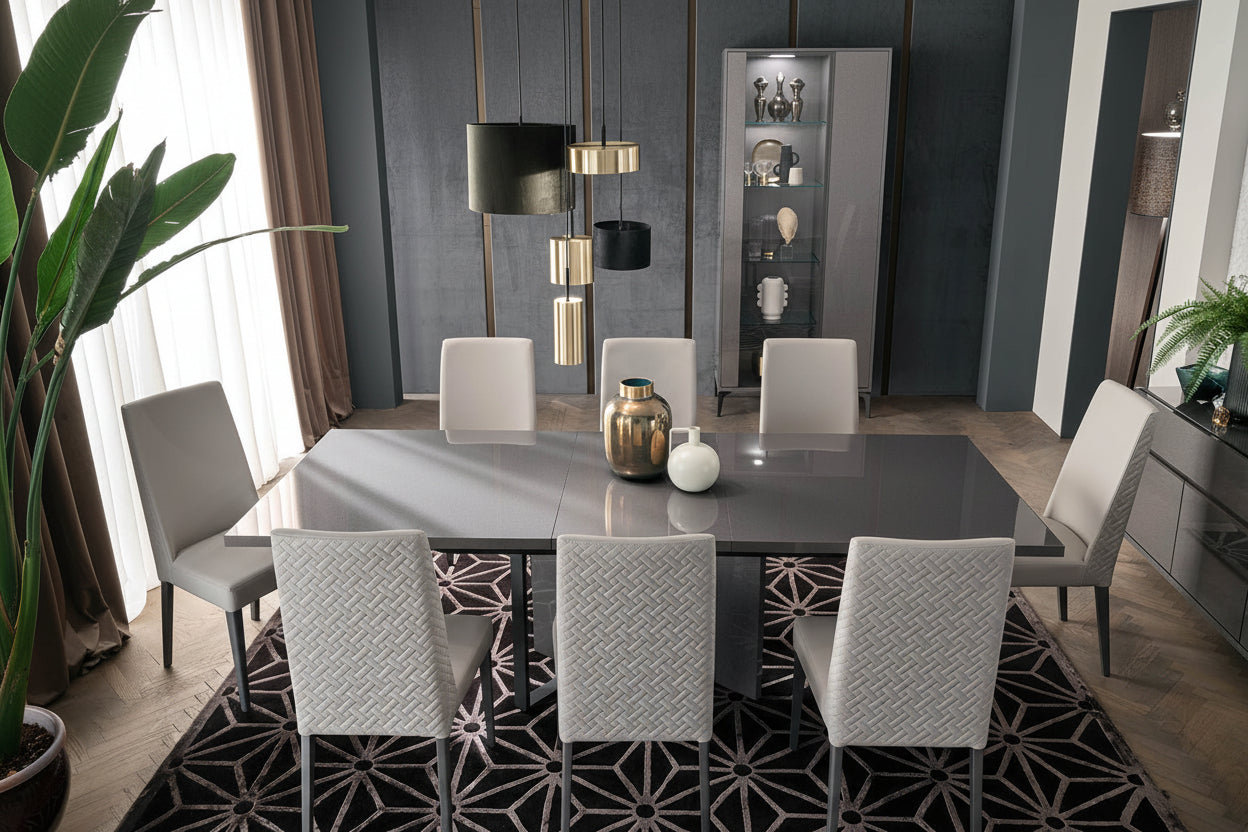 Graphite modern dining room set by ALF Italia