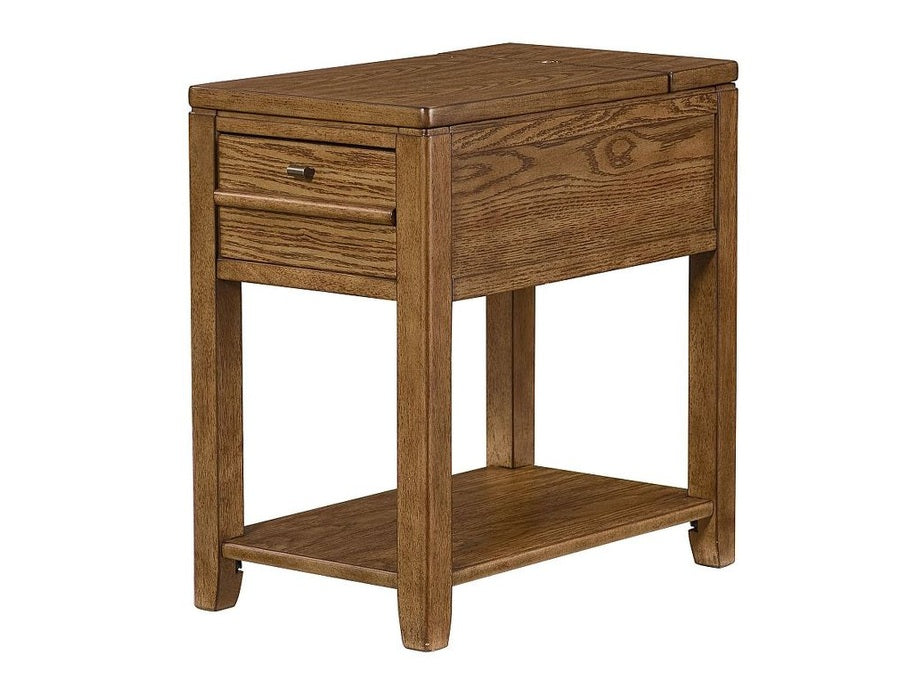 Hammary Downtown Chairside Table-Oak