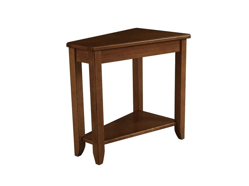 Hammary Wedge Chairside Table-Oak