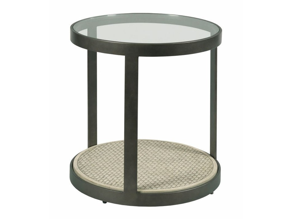 Hammary Hidden Treasures Concrete Round End Table