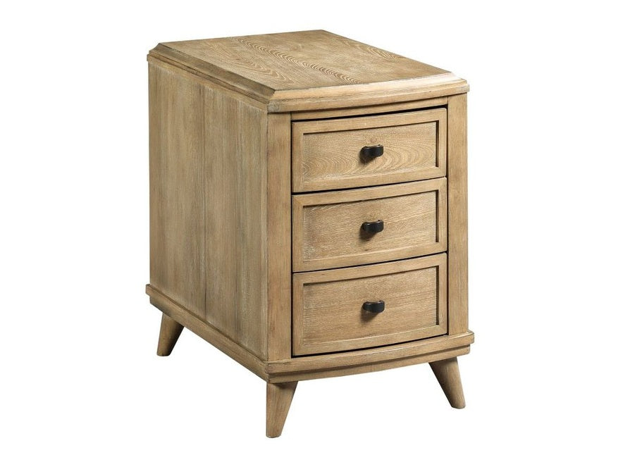 Hammary Oblique Charging Chairside Table