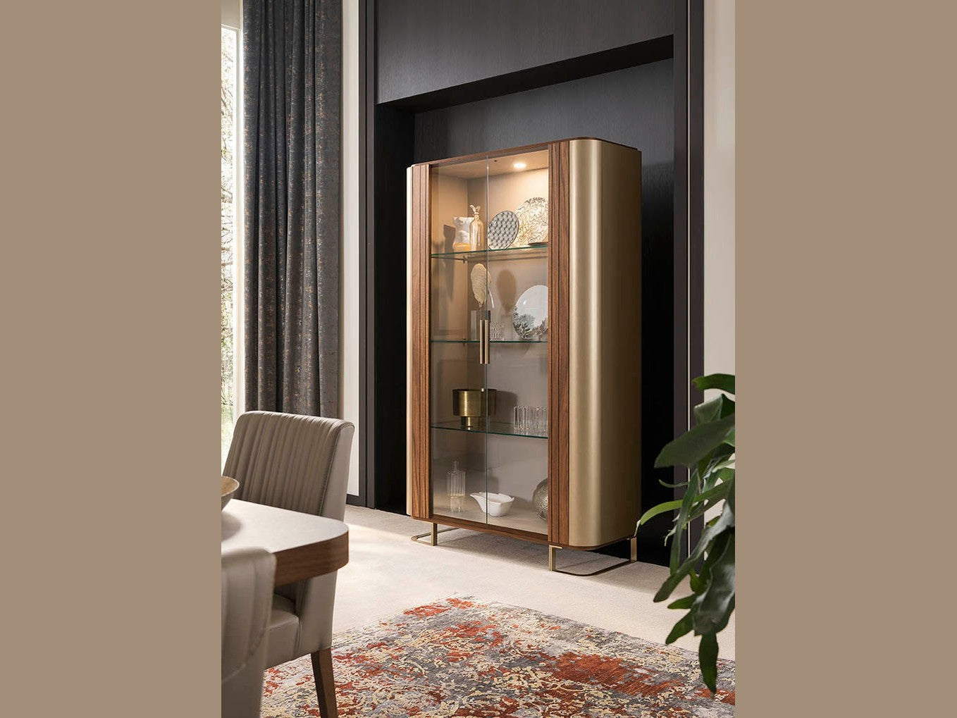 Hera 2-Door Curio Cabinet