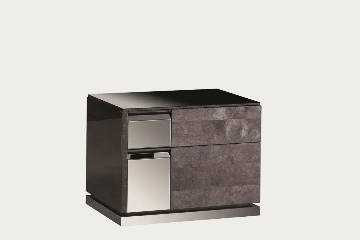 The Heritage  nightstand with two drawers on a white background