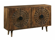 Hammary Hidden Treasures Radial Four Door Cabinet