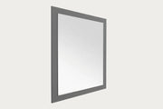 Iris rectangular mirror with a gray frame on a white background